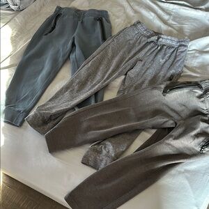 Boys size 6/7 Jogger Pants Trio - Gray and Blue